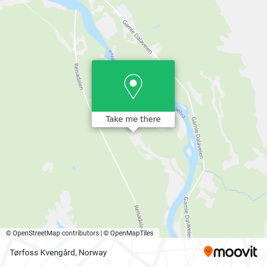Tørfoss Kvengård map