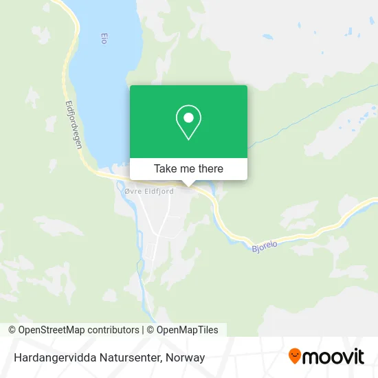 Hardangervidda Natursenter map