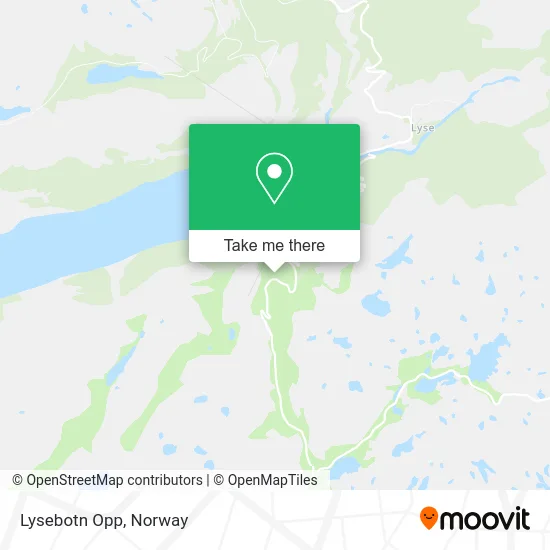 Lysebotn Opp map