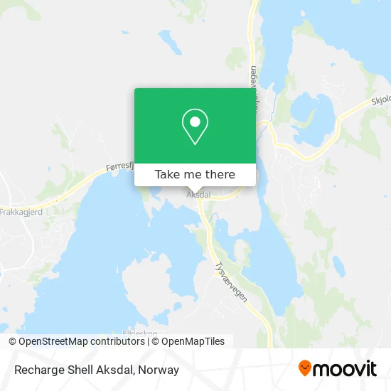 Recharge Shell Aksdal map