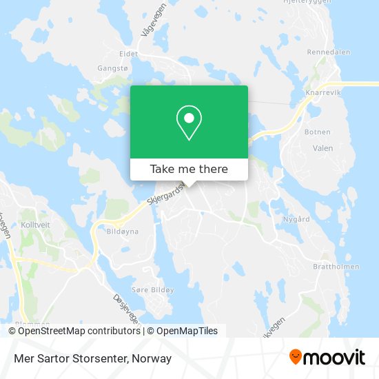 Mer Sartor Storsenter map