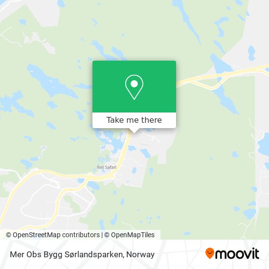 Mer Obs Bygg Sørlandsparken map