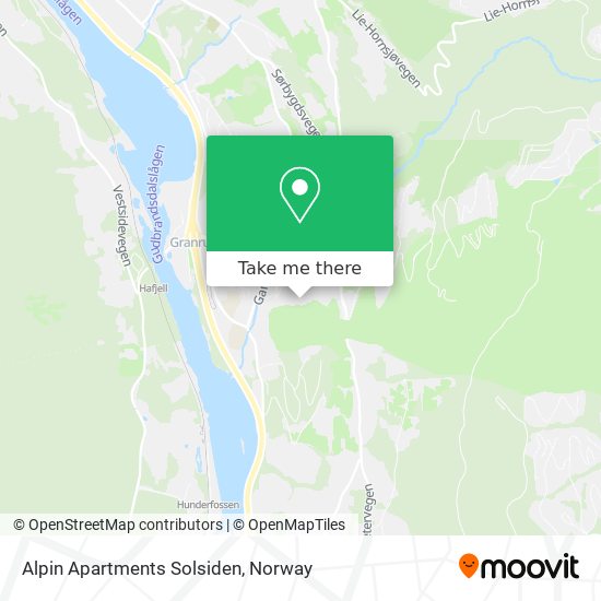 Alpin Apartments Solsiden map