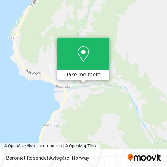 Baroniet Rosendal Avlsgård map