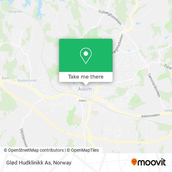 Glød Hudklinikk As map