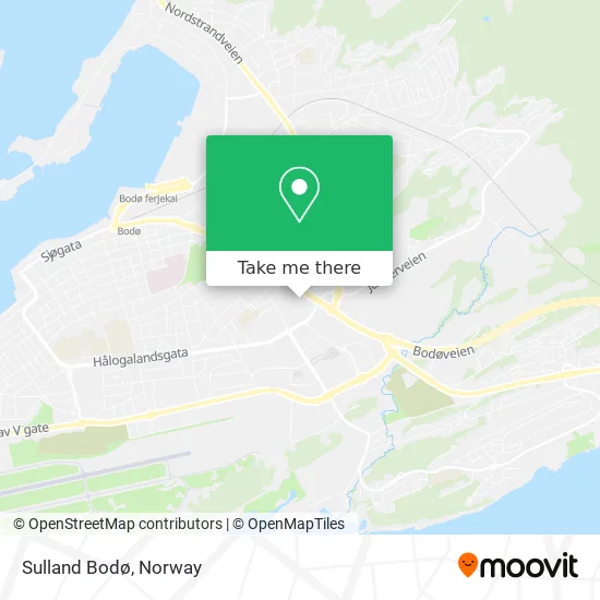 Sulland Bodø map