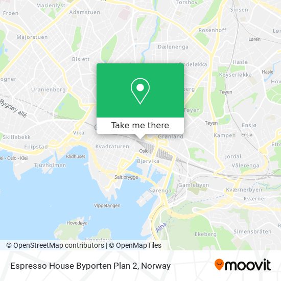 Espresso House Byporten Plan 2 map