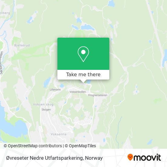 Øvreseter Nedre Utfartsparkering map