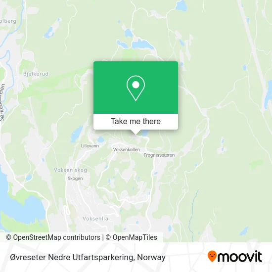 Øvreseter Nedre Utfartsparkering map