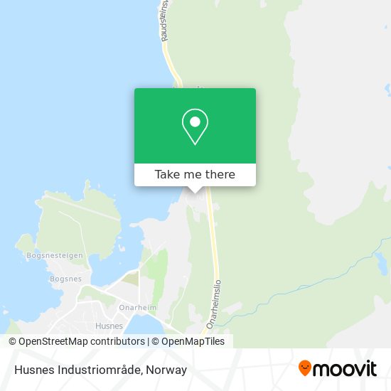 Husnes Industriområde map