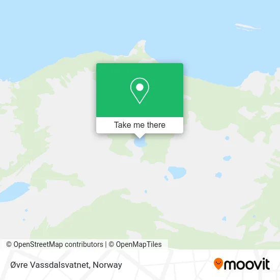 Øvre Vassdalsvatnet map