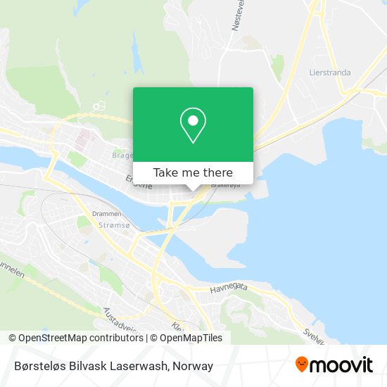 Børsteløs Bilvask Laserwash map