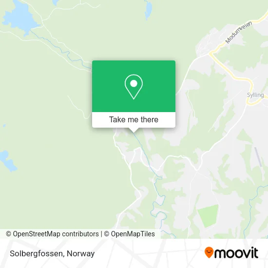 Solbergfossen map