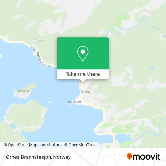 Ørnes Brannstasjon map