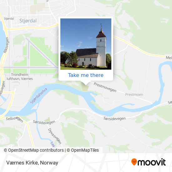 Værnes Kirke map