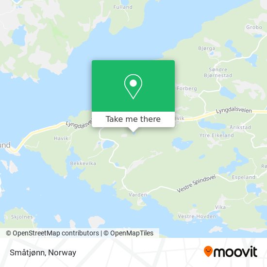 Småtjønn map