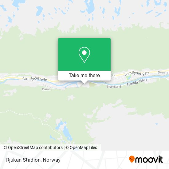 Rjukan Stadion map