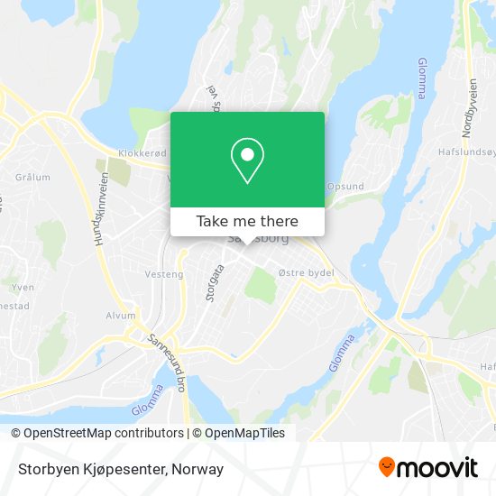Storbyen Kjøpesenter map