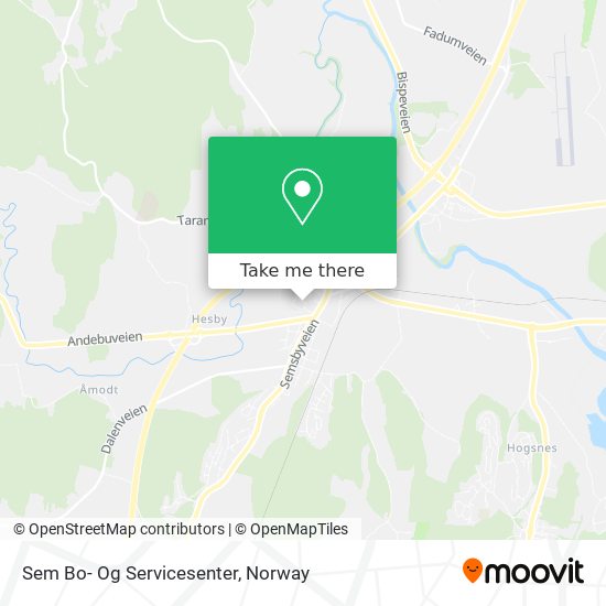 Sem Bo- Og Servicesenter map