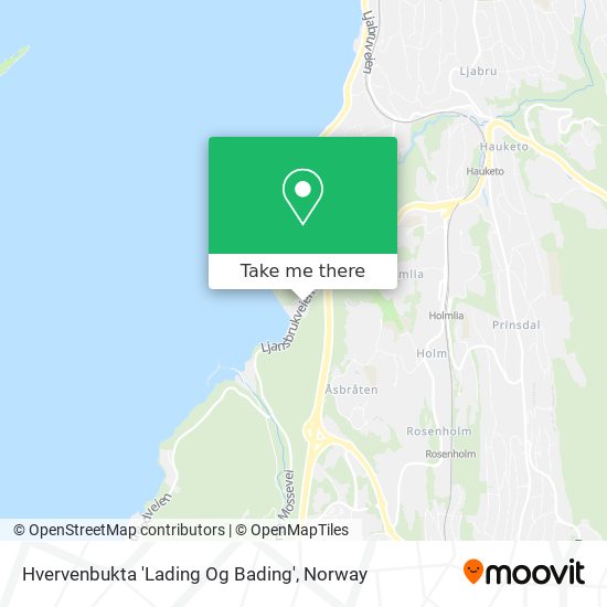 Hvervenbukta 'Lading Og Bading' map