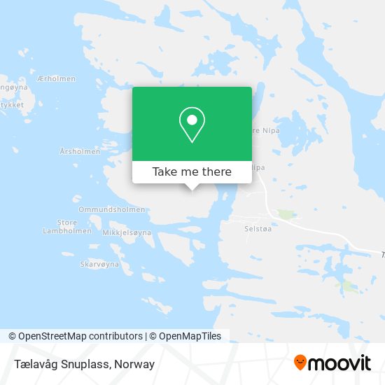 Tælavåg Snuplass map