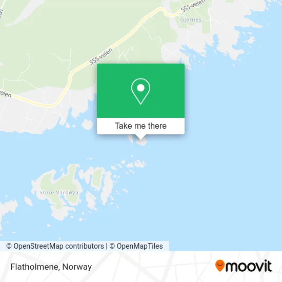 Flatholmene map