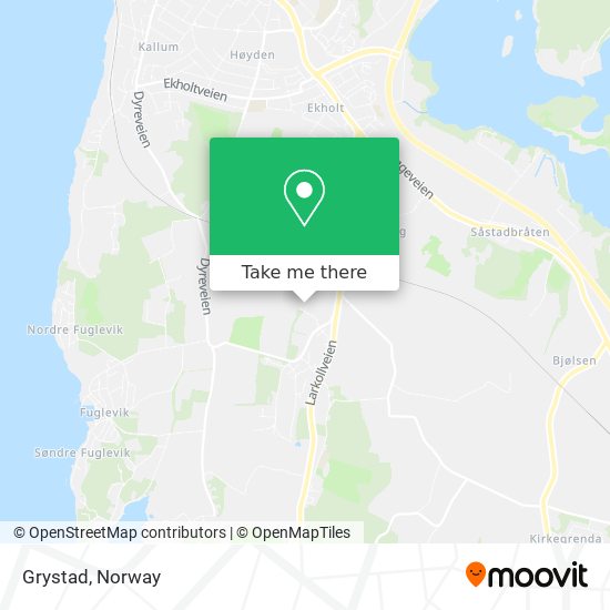 Grystad map