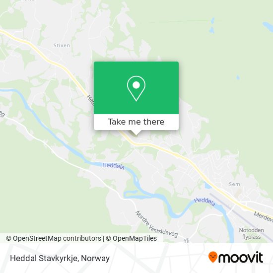 Heddal Stavkyrkje map