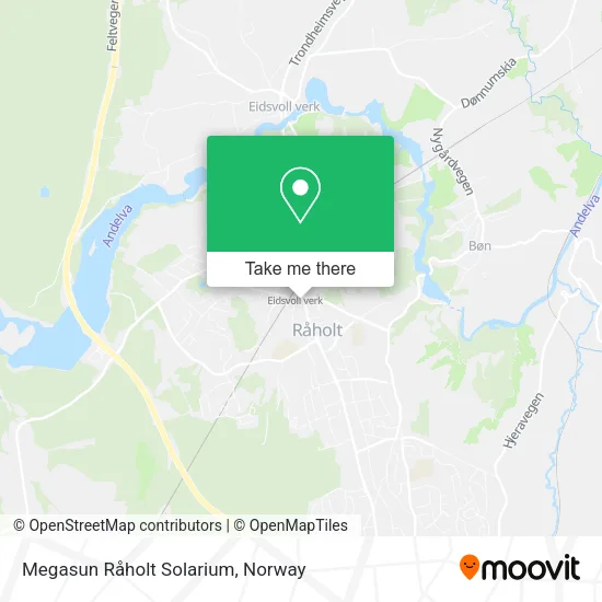 Megasun Råholt Solarium map