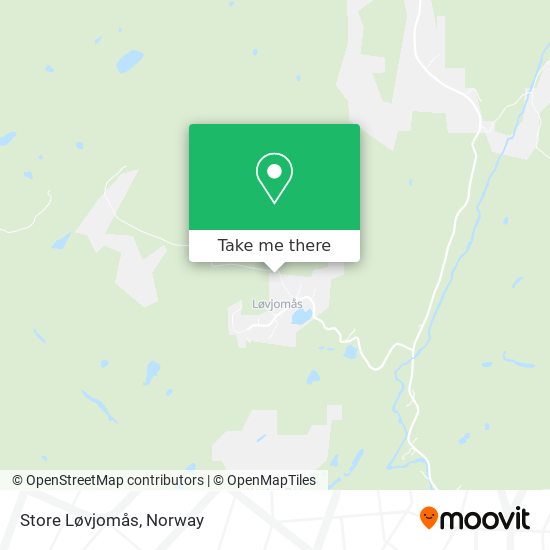 Store Løvjomås map