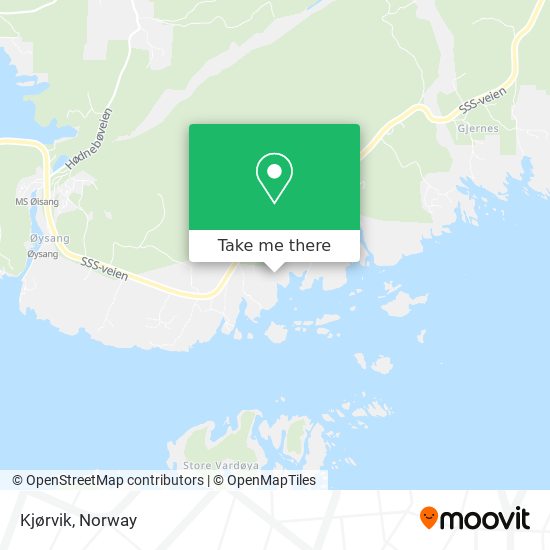 Kjørvik map