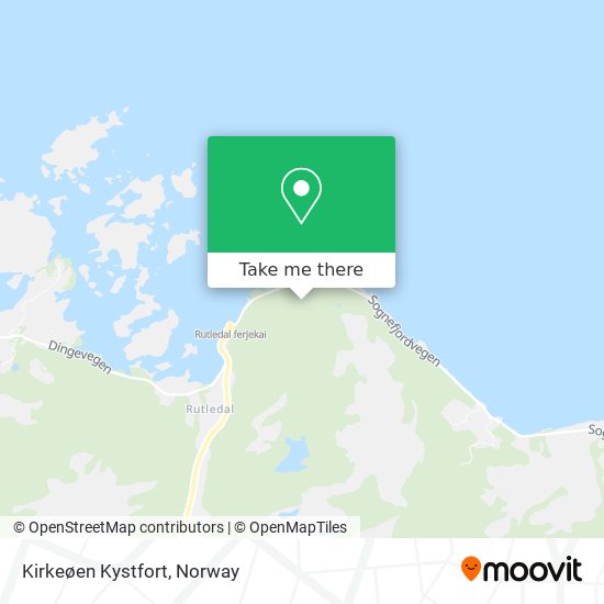 Kirkeøen Kystfort map