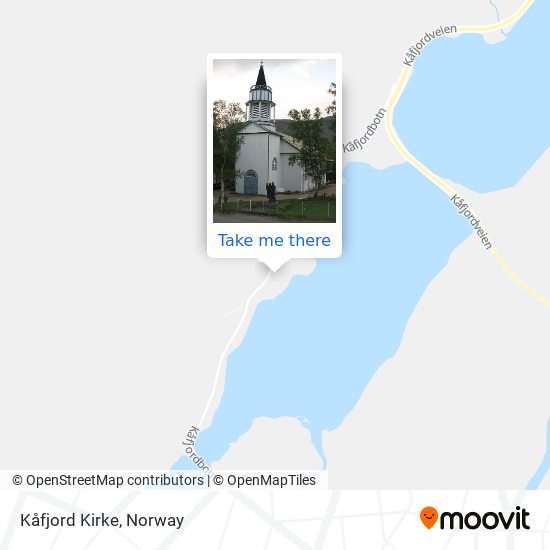 Kåfjord Kirke map