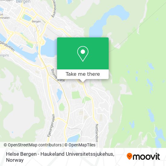 Helse Bergen - Haukeland Universitetssjukehus map