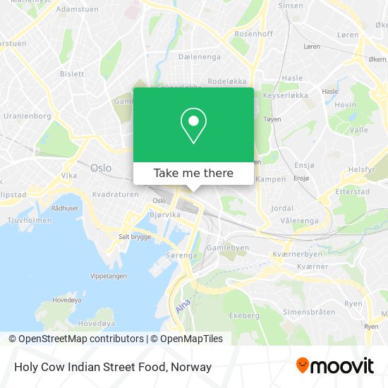 Holy Cow Indian Street Food map