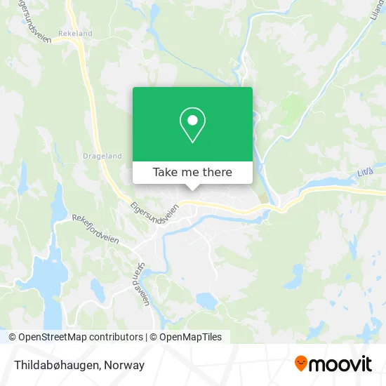 Thildabøhaugen map