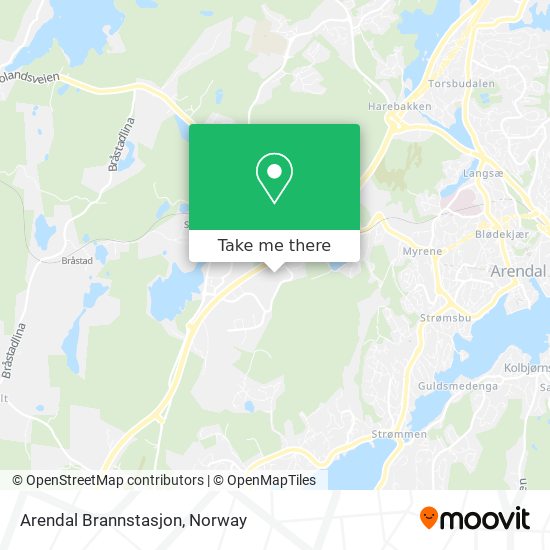 Arendal Brannstasjon map