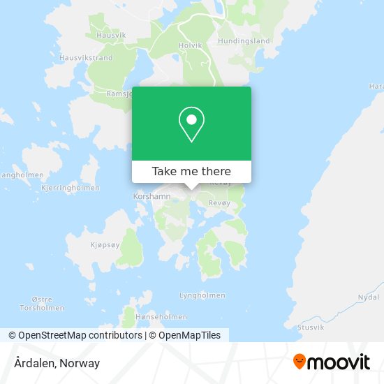 Årdalen map