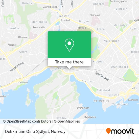 Dekkmann Oslo Sjølyst map