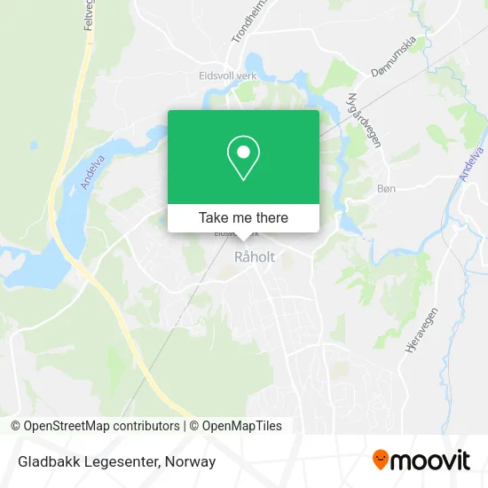 Gladbakk Legesenter map