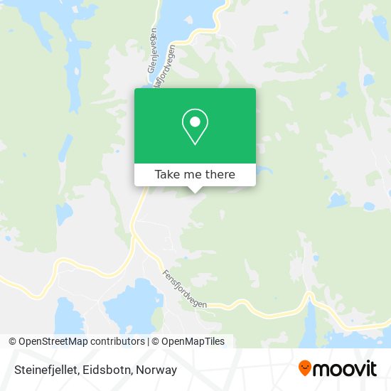Steinefjellet, Eidsbotn map