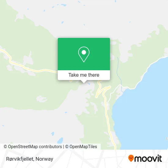 Rørvikfjellet map