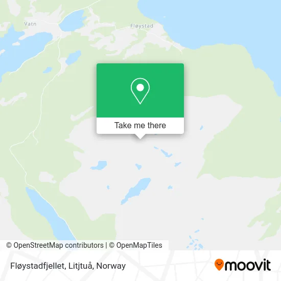 Fløystadfjellet, Litjtuå map