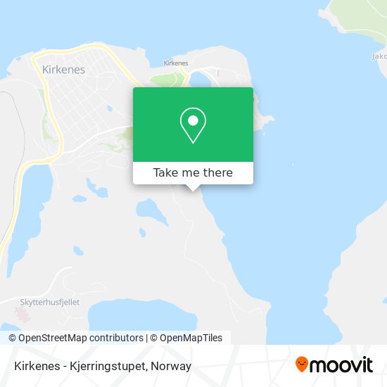 Kirkenes - Kjerringstupet map