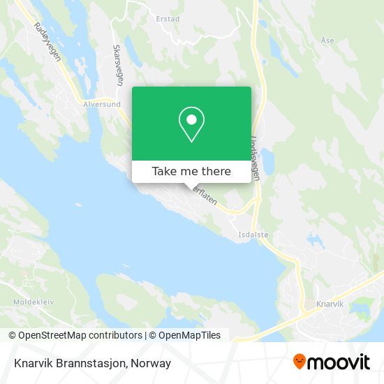 Knarvik Brannstasjon map