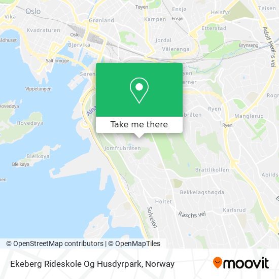 Ekeberg Rideskole Og Husdyrpark map