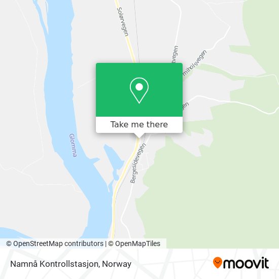 Namnå Kontrollstasjon map