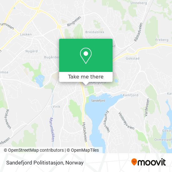 Sandefjord Politistasjon map