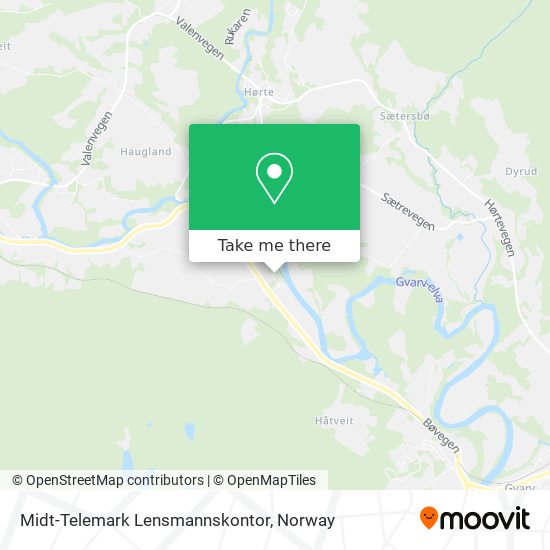 Midt-Telemark Lensmannskontor map