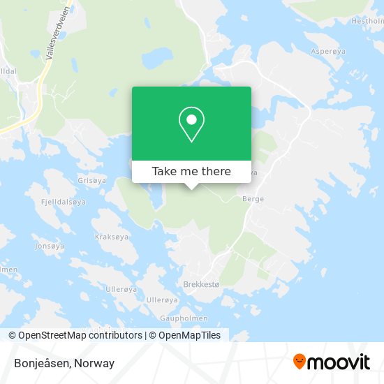 Bonjeåsen map